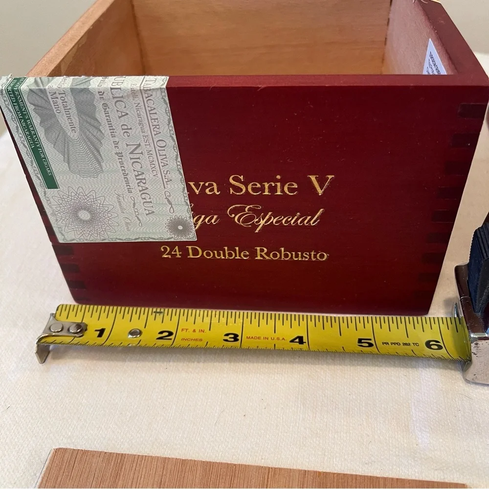 2 Oliva Series 5 Liga Especial empty cigar boxes with sliding lid